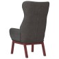 vidaXL Sillón de relax de tela gris oscuro