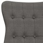 vidaXL Sillón de relax de tela gris oscuro