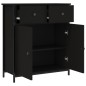 vidaXL Aparador de madera de ingeniería negro 70x30x80 cm vidaXL Aparador de madera de ingeniería negro 70x30x80 cm