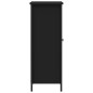 vidaXL Aparador de madera de ingeniería negro 70x30x80 cm