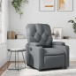 vidaXL Sillón reclinable de cuero sintético gris vidaXL Sillón reclinable de cuero sintético gris
