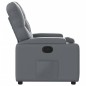 vidaXL Sillón reclinable de cuero sintético gris vidaXL Sillón reclinable de cuero sintético gris