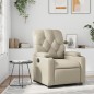vidaXL Sillón reclinable de cuero sintético crema vidaXL Sillón reclinable de cuero sintético crema