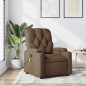 vidaXL Sillón reclinable con masaje de tela marrón vidaXL Sillón reclinable con masaje de tela marrón