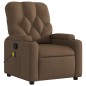 vidaXL Sillón reclinable con masaje de tela marrón vidaXL Sillón reclinable con masaje de tela marrón