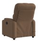 vidaXL Sillón reclinable con masaje de tela marrón vidaXL Sillón reclinable con masaje de tela marrón