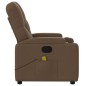 vidaXL Sillón reclinable con masaje de tela marrón vidaXL Sillón reclinable con masaje de tela marrón