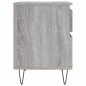 vidaXL Mesita de noche madera de ingeniería gris Sonoma 40x35x50 cm