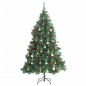 vidaXL Árbol de Navidad artificial con bisagras 300 LED y bolas 180 cm vidaXL Árbol de Navidad artificial con bisagras 300 LED y bolas 180 cm