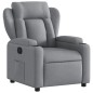vidaXL Sillón reclinable de tela gris claro