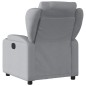 vidaXL Sillón reclinable de tela gris claro
