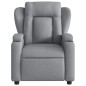 vidaXL Sillón reclinable de tela gris claro