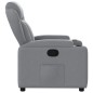 vidaXL Sillón reclinable de tela gris claro