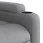 vidaXL Sillón reclinable de tela gris claro