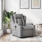 vidaXL Sillón reclinable de masaje de tela gris claro vidaXL Sillón reclinable de masaje de tela gris claro