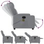 vidaXL Sillón reclinable de masaje de tela gris claro vidaXL Sillón reclinable de masaje de tela gris claro