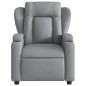 vidaXL Sillón reclinable de masaje de tela gris claro vidaXL Sillón reclinable de masaje de tela gris claro