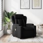 vidaXL Sillón reclinable de masaje de tela negro vidaXL Sillón reclinable de masaje de tela negro