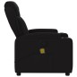 vidaXL Sillón reclinable de masaje de tela negro vidaXL Sillón reclinable de masaje de tela negro
