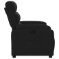 vidaXL Sillón reclinable de tela negro vidaXL Sillón reclinable de tela negro