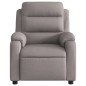 vidaXL Sillón reclinable de tela gris taupe vidaXL Sillón reclinable de tela gris taupe