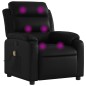 vidaXL Sillón de masaje reclinable cuero sintético negro vidaXL Sillón de masaje reclinable cuero sintético negro