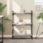 vidaXL Librería 3 estantes madera ingeniería gris Sonoma 60x30x86 cm vidaXL Librería 3 estantes madera ingeniería gris Sonoma 60x30x86 cm