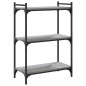 vidaXL Librería 3 estantes madera ingeniería gris Sonoma 60x30x86 cm vidaXL Librería 3 estantes madera ingeniería gris Sonoma 60x30x86 cm