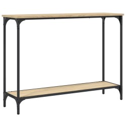 vidaXL Mesa consola madera de ingeniería roble Sonoma 101x30,5x75 cm