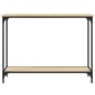 vidaXL Mesa consola madera de ingeniería roble Sonoma 101x30,5x75 cm