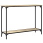 vidaXL Mesa consola madera de ingeniería roble Sonoma 101x30,5x75 cm