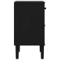 vidaXL Mesita noche SENJA aspecto ratán madera pino negro 40x35x65 cm vidaXL Mesita noche SENJA aspecto ratán madera pino negro 40x35x65 cm