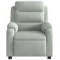 vidaXL Sillón reclinable de terciopelo gris claro