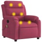 vidaXL Sillón de masaje reclinable de terciopelo vino tinto vidaXL Sillón de masaje reclinable de terciopelo vino tinto