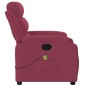 vidaXL Sillón de masaje reclinable de terciopelo vino tinto vidaXL Sillón de masaje reclinable de terciopelo vino tinto
