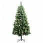 vidaXL Árbol de Navidad artificial con bisagras 300 LED y bolas 210 cm vidaXL Árbol de Navidad artificial con bisagras 300 LED y bolas 210 cm
