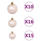 vidaXL Árbol de Navidad artificial con bisagras 300 LED y bolas 210 cm vidaXL Árbol de Navidad artificial con bisagras 300 LED y bolas 210 cm