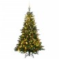 vidaXL Árbol de Navidad artificial con bisagras 300 LED y bolas 210 cm vidaXL Árbol de Navidad artificial con bisagras 300 LED y bolas 210 cm