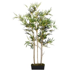 vidaXL Árbol de bambú artificial con 368 hojas verde 80 cm