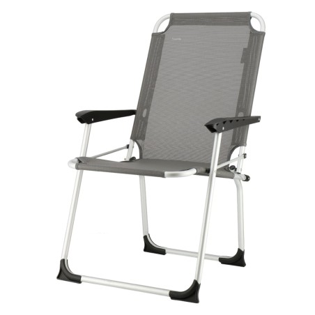 Travellife Silla de camping plegable lujosa Ancona Compact gris