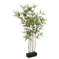 vidaXL Árbol de bambú artificial con 828 hojas verde 150 cm