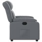 vidaXL Sillón reclinable de cuero sintético gris vidaXL Sillón reclinable de cuero sintético gris