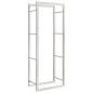 vidaXL Estante para leña acero inoxidable 50x28x132 cm vidaXL Estante para leña acero inoxidable 50x28x132 cm