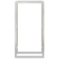 vidaXL Estante para leña acero inoxidable 80x28x154 cm vidaXL Estante para leña acero inoxidable 80x28x154 cm