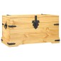 vidaXL Baúl de almacenaje de madera de pino mejicana Corona Range 91x49,5x47 cm vidaXL Baúl de almacenaje de madera de pino mejicana Corona Range 91x49,5x47 cm