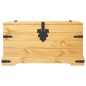 vidaXL Baúl de almacenaje de madera de pino mejicana Corona Range 91x49,5x47 cm vidaXL Baúl de almacenaje de madera de pino mejicana Corona Range 91x49,5x47 cm