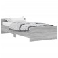 vidaXL Estructura de cama madera contrachapada gris Sonoma 90x200 cm vidaXL Estructura de cama madera contrachapada gris Sonoma 90x200 cm