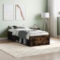vidaXL Estructura de cama roble ahumado 75x190 cm vidaXL Estructura de cama roble ahumado 75x190 cm