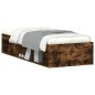 vidaXL Estructura de cama roble ahumado 75x190 cm vidaXL Estructura de cama roble ahumado 75x190 cm