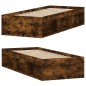 vidaXL Estructura de cama roble ahumado 75x190 cm vidaXL Estructura de cama roble ahumado 75x190 cm